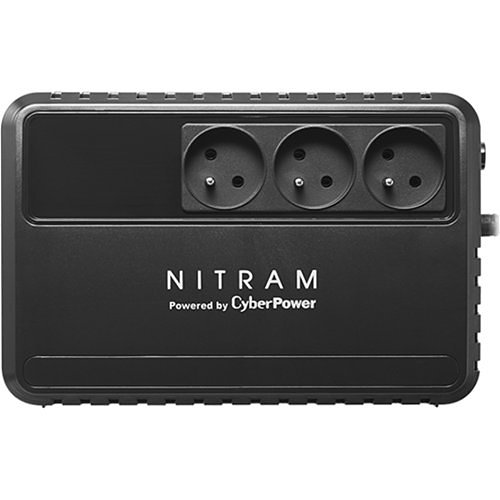 Nitram BU600E-FR BU Series Non-Flammable 600VA 360W, 3x FR Sockets UPS with 1x 5Ah Battery