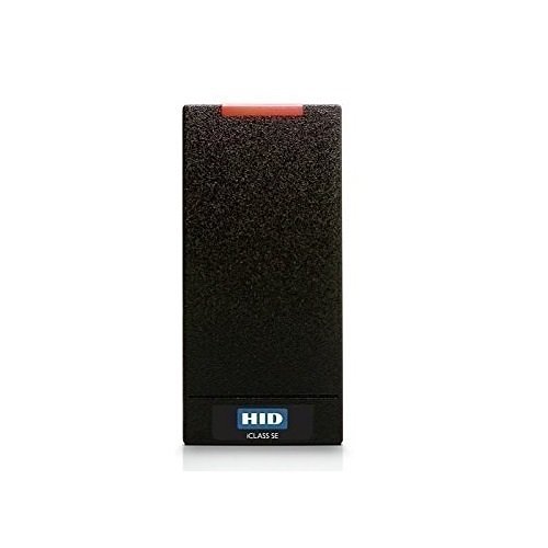HID 900PMNTEKMA003 multiCLASS RP10 SE Mini-Mullion Smart Card Reader, Low and High Frequency Standard, Sio, Seos, Mobile Access, Wiegand, Terminal, Red LED, Flashing Green, Buzzer, Black