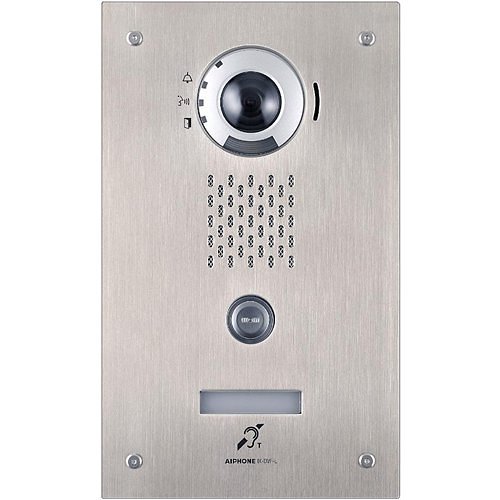 Aiphone IX-DVF-L IP Video Door Station with T-Coil Compatibility for the IX Series, Flush Mount