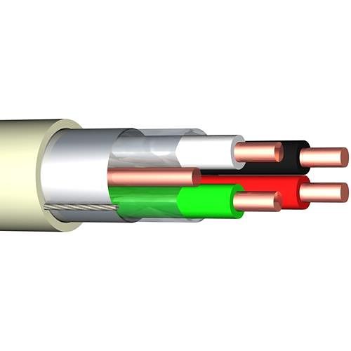 Elbac 406004-B1 Rigid Alarm 4-Core, AWG24 SCR Cable, 100m