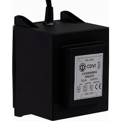 CDVI TR2475 Transformateur de sécurité - 230V/24V - 75VA
