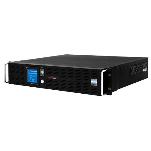 Nitram 1500ELCDRT2U Elite Pro Series Network UPS, 1500VA 1350 W, 2U, Rack or Tower, with 8x IEC C13 Sockets, 4x 12V, 9ah Batteies and LCD Screen