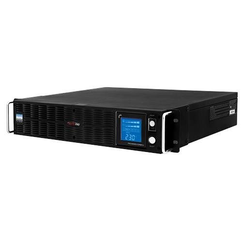 Nitram 3000ELCDRT2U Elite Pro Series Network UPS, 3000VA 2700W, 2U, Rack or Tower, with 10x IEC C13 Sockets, 4x 12V, 9ah Batteries and LCD Screen
