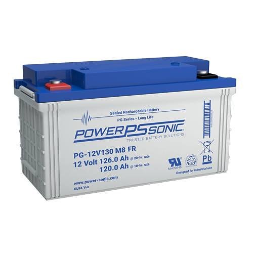 Power Sonic PG-12V130 Série PG 12V 126Ah Batterie Au Plomb Rechargeable