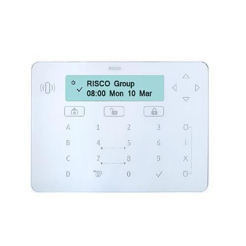 RISCO RPKELPWT000A Elegant LCD Keypad with 2 Proximity Tags