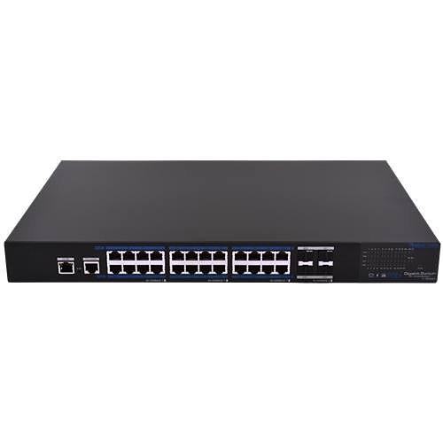 Elbac S42434-B0 Manageable Network Switch, 390w, 24 x 1GB