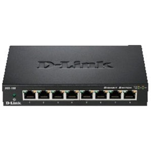 Commutateur Ethernet D-Link DGS-108 8 Ports - 2 Couche support&eacute;e - Paire torsad&eacute;e - Bureau