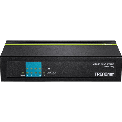 Commutateur Ethernet TRENDnet TPE-TG50g 5 Ports - 2 Couche support&eacute;e - Bureau - 3 an(s) Garatie limit&eacute;e