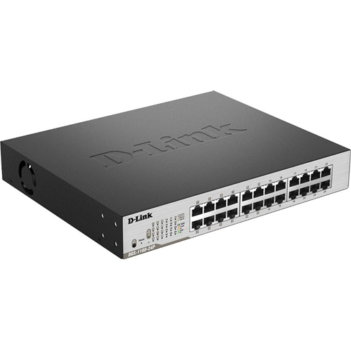 Commutateur Ethernet D-Link EasySmart DGS-1100-24P 24 Ports G&eacute;rable - 2 Couche support&eacute;e - Montable en rack, Bureau