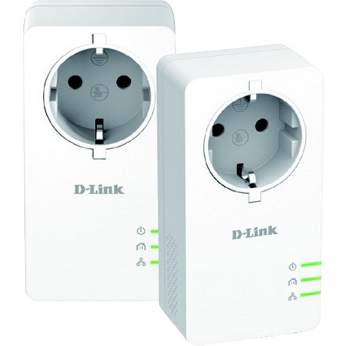 Adaptateur de r&eacute;seau powerLine - D-Link DHP-P601AV - 2 - 1 x R&eacute;seau (RJ-45) - 1000 Mbit/s PowerLine - HomePlug AV2 - Gigabit Ethernet