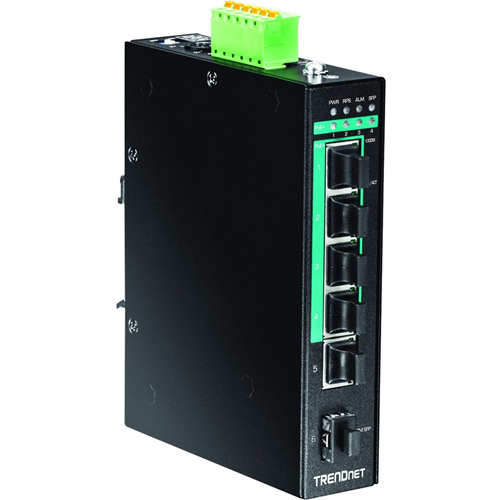 Commutateur Ethernet TRENDnet TI-PG541 5 Ports - 2 Couche support&eacute;e - Montage sur rail