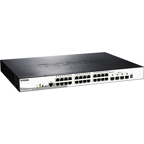 Commutateur Ethernet D-Link SmartPro DGS-1510-28XMP 24 Ports G&eacute;rable - 3 Couche support&eacute;e - Modulaire - Paire torsad&eacute;e, Fibre Optique - 1U Haut - Montable en rack