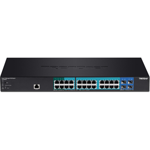 Commutateur Ethernet TRENDnet TL2-PG284 24 Ports G&eacute;rable - Nouveau - 2 Couche support&eacute;e - Modulaire - Paire torsad&eacute;e, Fibre Optique - 1U Haut - Montable en rack