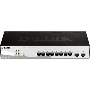 Commutateur Ethernet D-Link DGS-1210-10MP 8 Ports G&eacute;rable - 3 Couche support&eacute;e - Modulaire - Paire torsad&eacute;e, Fibre Optique - À vie Garatie limit&eacute;e