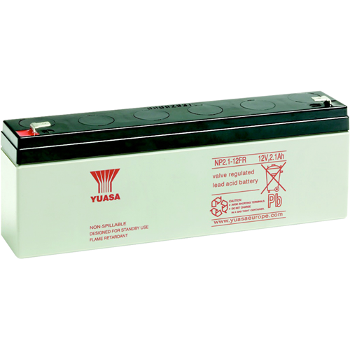 Batterie Yuasa NP2.1-12 - 2100 mAh - Scell&eacute;es au plomb-acide (SLA) - 12 V DC - Batterie rechargeable