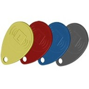 Porte-cl&eacute; de proximit&eacute; avec &eacute;tiquette Honeywell - 4 - Noir, Rouge, Jaune, Bleu