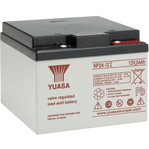 Batterie Yuasa NP24-12 - 24000 mAh - Lead Acid - 12 V DC - Batterie rechargeable