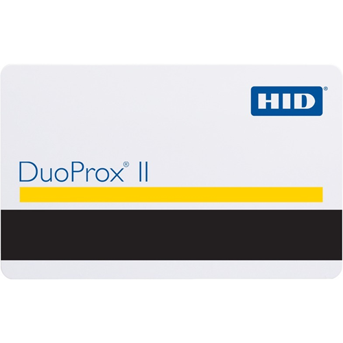 Badge HID DuoProx II 1336 - Imprimable - Carte Proximity - 85,60 mm Largeur x 53,98 mm Longueur - Blanc luisant - Chlorure de polyvinyle (PVC).