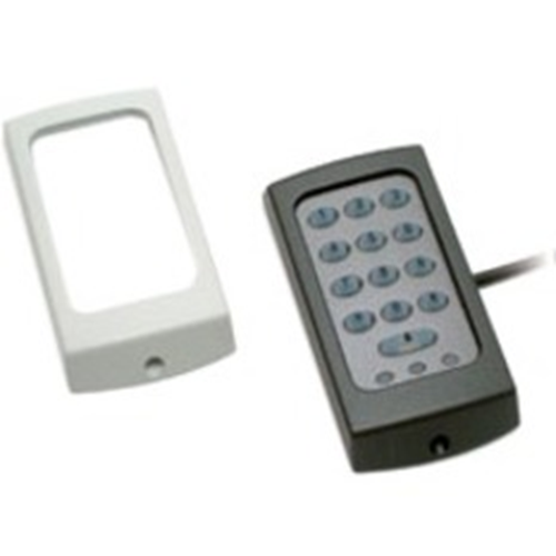 Lecteur de carte/Dispositif d'acc&egrave;s clavier Paxton Access KP50 - Noir, Blanc - Porte - Proximit&eacute; - 1 Porte(s) - 12 V DC - Support
