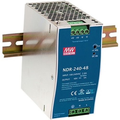 Syst&egrave;me d'alimentation D-Link MeanWell DIS-N240-48 - 240 W - Rail DIN - 120 V AC, 230 V AC Entr&eacute;e - 48 V DC Sortie - 90% Efficacit&eacute;