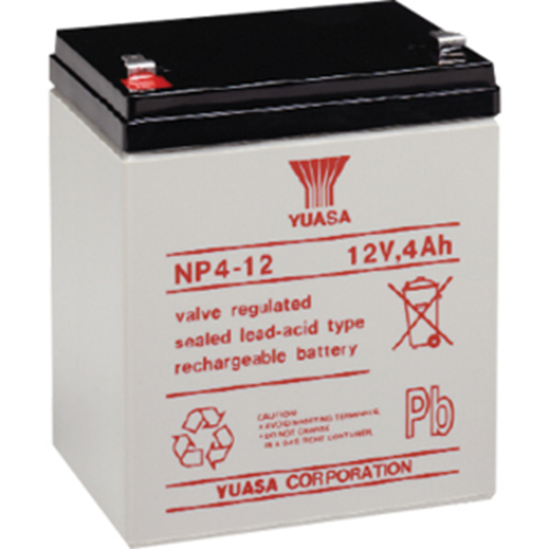 Batterie Yuasa NP4-12 - 4000 mAh - Scell&eacute;es au plomb-acide (SLA) - 12 V DC - Batterie rechargeable
