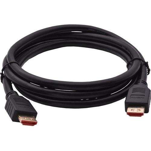C&acirc;ble A/V elbaC - 1 m HDMI - pour P&eacute;riph&eacute;rique audio/vid&eacute;o - 1 - 100 Mbit/s - Blind&eacute; - Dor&eacute; Connecteur plaqu&eacute; - Noir