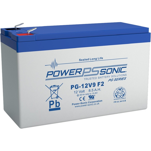 Batterie Power Sonic PG-12V9 - Plomb acide scell&eacute;e (VRLA) - 1 Durci - Pour Onduleur, T&eacute;l&eacute;communication, Syst&egrave;me de s&eacute;curit&eacute;, Éclairage de secours, Utilisation, Syst&egrave;me d'&eacute;nergie solaire - Batterie rechargeable - Taille de la Batterie Originale - 12 V DC