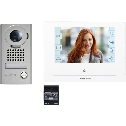 Portier Vid&eacute;o Aiphone 17,8 cm (7") - Écran tactile LCD - Acier inoxydable - Entr&eacute;e de porte