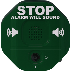 Alarme de Porte STI Exit Stopper - Filaire - 24 V DC - 105 dB - Audible - Vert