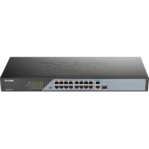 Commutateur Ethernet D-Link DSS-100E-18P 18 Ports - 2 Couche support&eacute;e - Modulaire - 230 W Budget PoE - Paire torsad&eacute;e, Fibre Optique - PoE Ports - Bureau