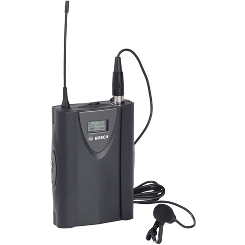 Émetteur de ceinture UHF, &eacute;cran LCD avec &eacute;tat de la batterie et indicateur de fr&eacute;quence, fourni avec micro-cravate clipsable, piles et boîtier de stockage.Plage de fr&eacute;quences : 606-630 MHz, 193 canaux UHF s&eacute;lectionnables. - 606 MHz à 630 MHz Operating Frequency - 50 Hz à 15 kHz Frequency Response