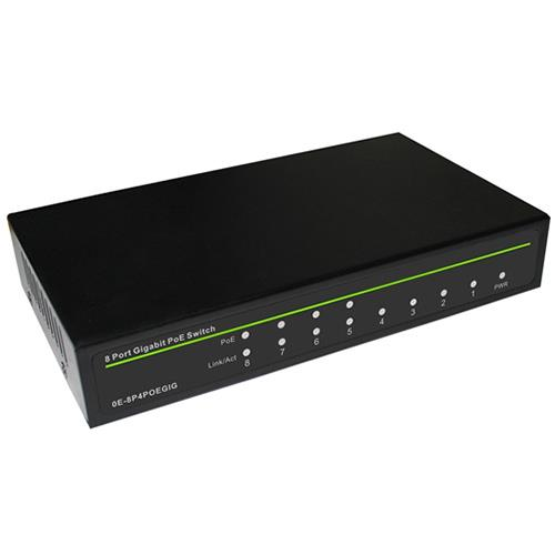 Commutateur Ethernet W Box 8 Ports - Gigabit Ethernet - 10/100/1000Base-T - 2 Couche support&eacute;e - Syst&egrave;me d'alimentation - 62 W Budget PoE - Paire torsad&eacute;e - PoE Ports