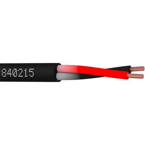 Elbac Câble Pour Haut-Parleur 2 X1.5mm Noir 100m En Bobine
