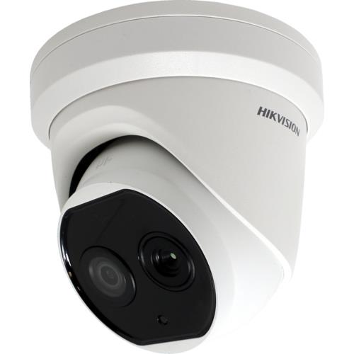 Hikvision Heatpro Caméra Turret IP Bispectre 4mp 4mm 50x37.2° IR 15m