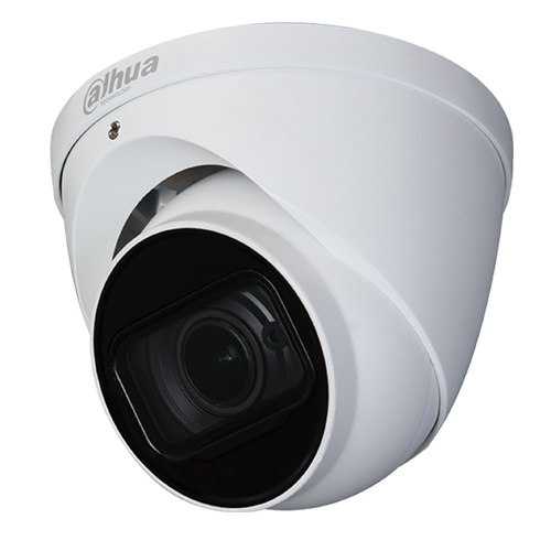 Dahua HAC-HDW1500T-Z-A Lite Series, Starlight HDCVI IP67 5MP 2.7–12mm Motorized Varifocal Lens, IR 60M Turret Camera, White