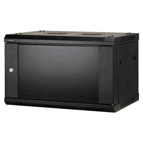 Armoire Rack Mural 19" 6U Avec Porte En Verre - Parfaite Pour équipement Réseau, Routeurs Et Brassage