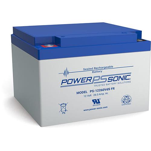 Batterie Power-Sonic PS-12260 B - 26000 mAh - Scell&eacute;es au plomb-acide (SLA) - 12 V DC - Batterie rechargeable