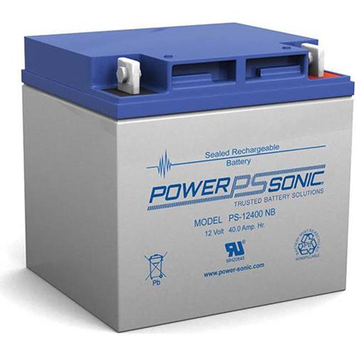 Batterie Power-Sonic PS-12400 B - 40000 mAh - Scell&eacute;es au plomb-acide (SLA) - 12 V DC - Batterie rechargeable