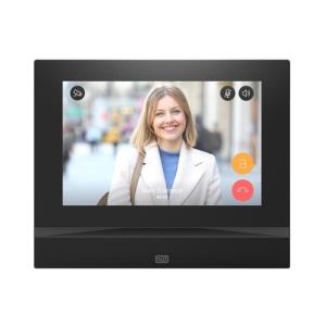 2N 91378601 Indoor View Series, Intercom Answering Unit with 7" Touchscreen, 12VDC, Black