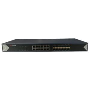 Hikvision DS-3E0524TF Pro Series, 24 Port Unmanaged, 2-Layer Network Switch, 12 x 10-100-1000 Mbps RJ45 30W 