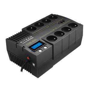Onduleur ligne interactive NITRAM Power Boxx PB700LCD - 700 VA/420 W - Montage murale/horizontal - 8 Heure(s) Recharge - 1 Minute(s) Stand-by - 230 V AC Entr&eacute;e - 230 V AC Sortie