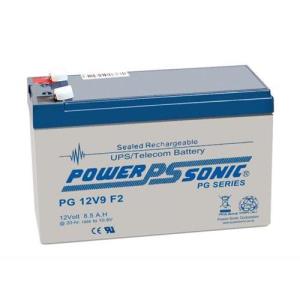 Batterie Power Sonic PG-12V9 - Lead Acid - 1 Durci - Pour Alimentation sans coupure, T&eacute;l&eacute;communication, Syst&egrave;me d'incendie, Syst&egrave;me de s&eacute;curit&eacute;, Éclairage de secours, Utilisation, Syst&egrave;me d'&eacute;nergie solaire, Syst&egrave;me d'&eacute;nergie &eacute;olienne - Batterie rechargeable - Taille de la Batterie Originale - 12 V DC