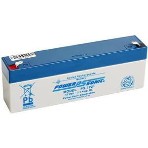 Batterie Power-Sonic PS1221VDS - 2100 mAh - Scell&eacute;es au plomb-acide (SLA) - 12 V DC - Batterie rechargeable